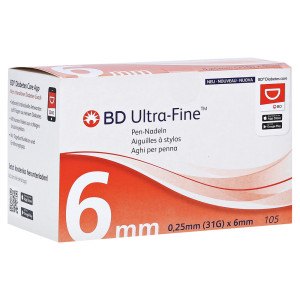 BD ULTRA-FINE Pen-Nadeln 6 mm 31 G 0,25 mm